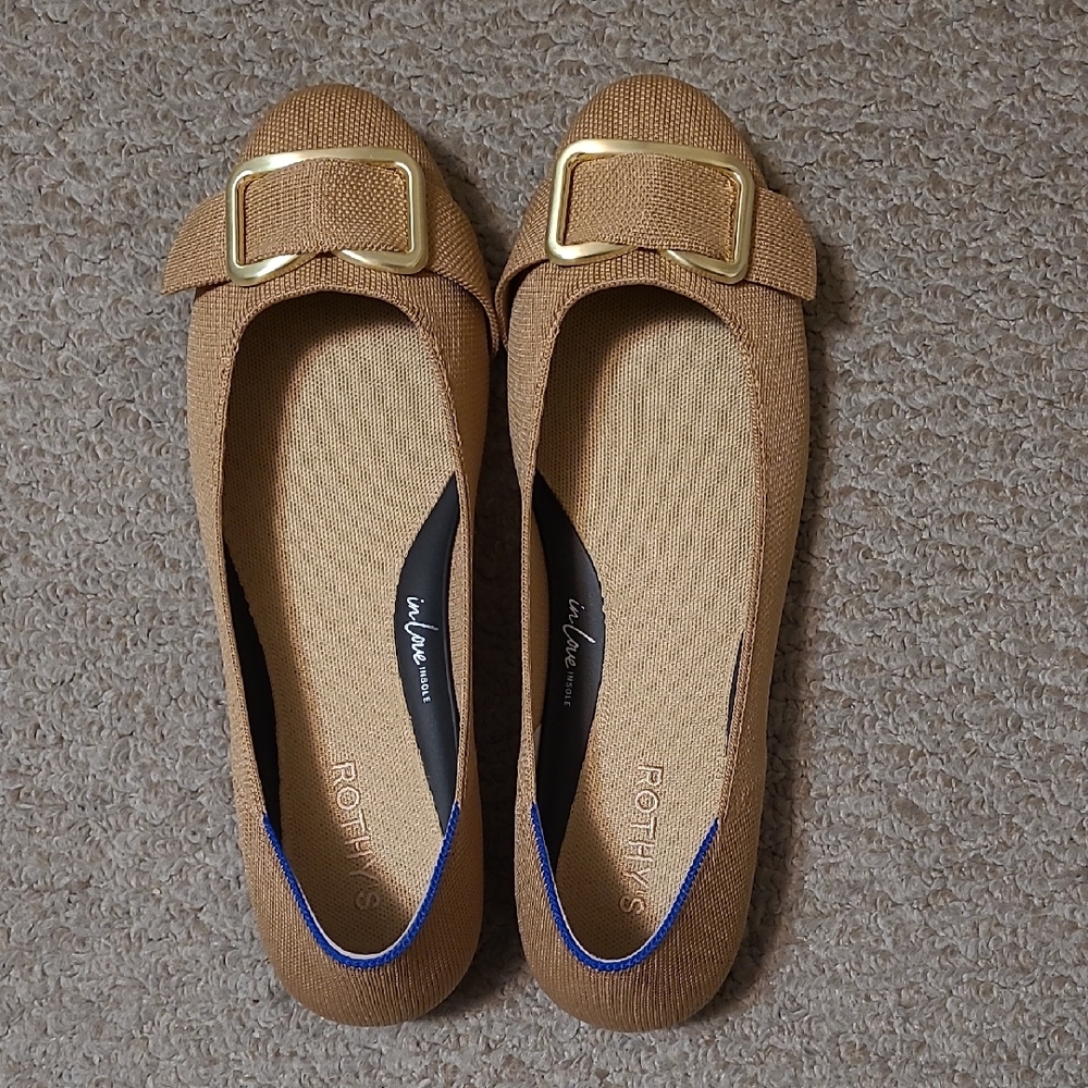 Rothy's Wren Emblem Ballet Flats In Women's Size 13